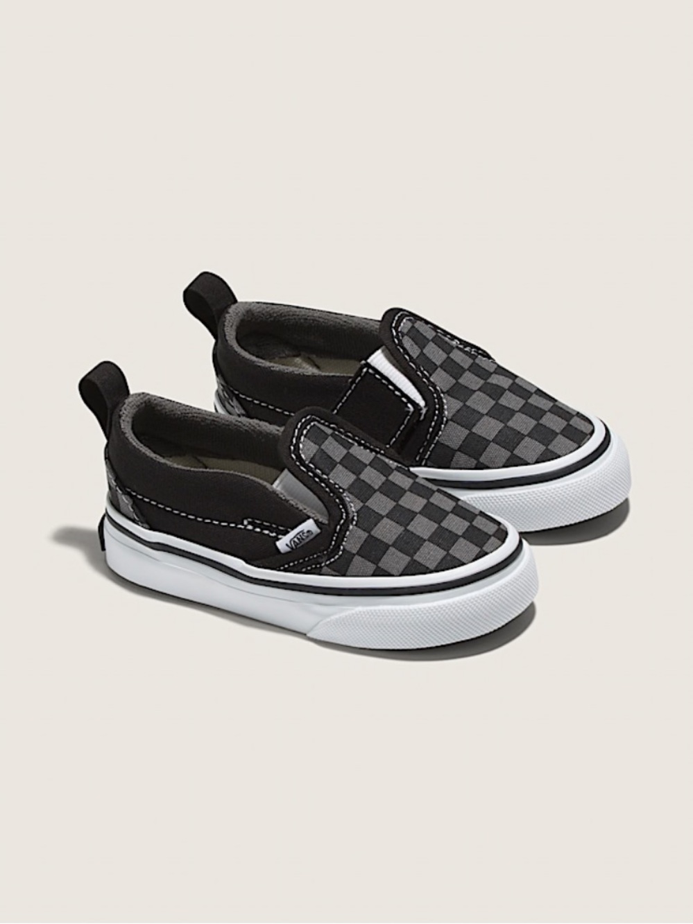 VANS Toddler Classic Slip-On V Checkerboard Shoe, 9.5T